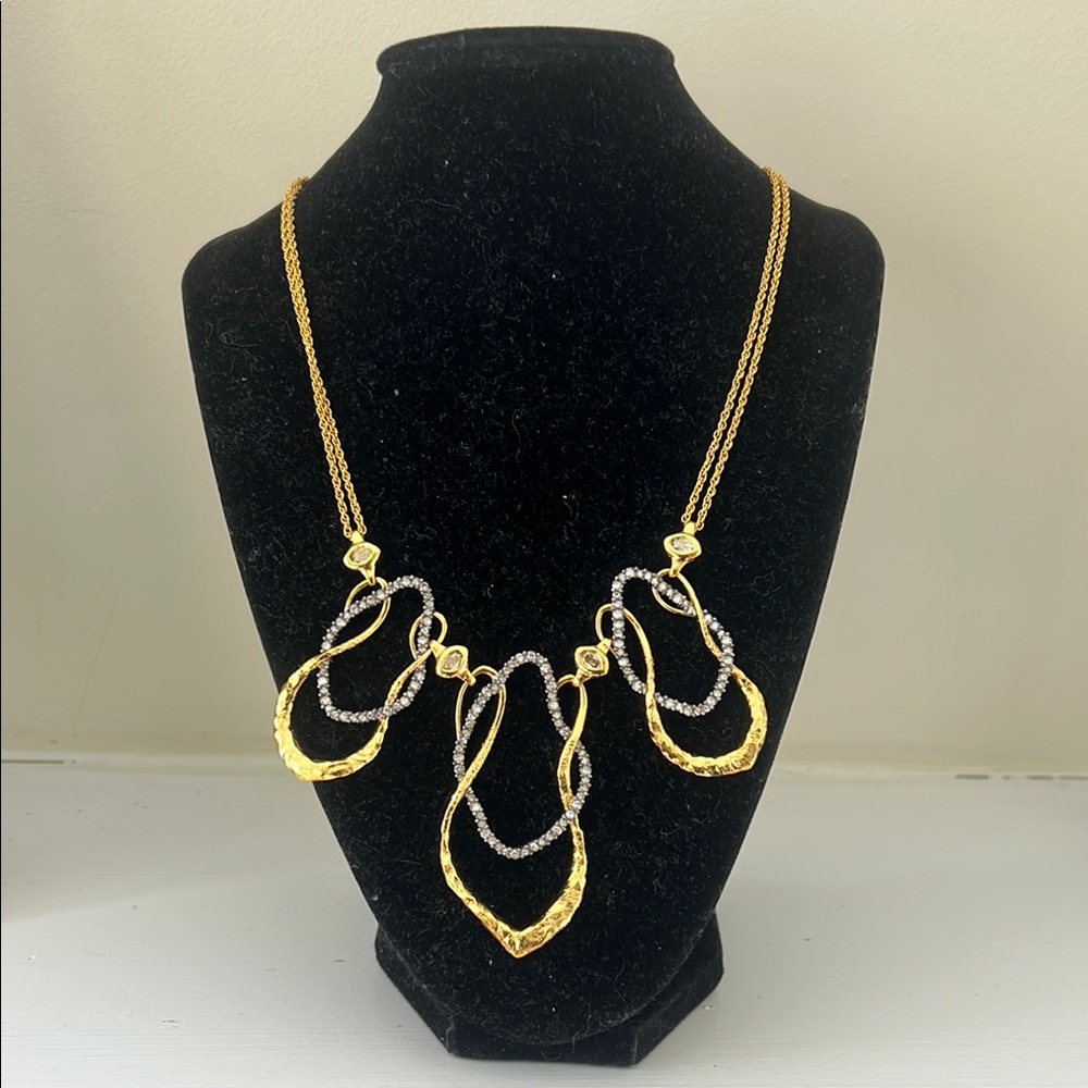 Alexis Bittar Gold and Silver Necklace